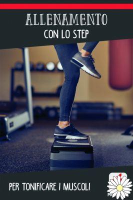 Training with the step to do at home to tone yourself up